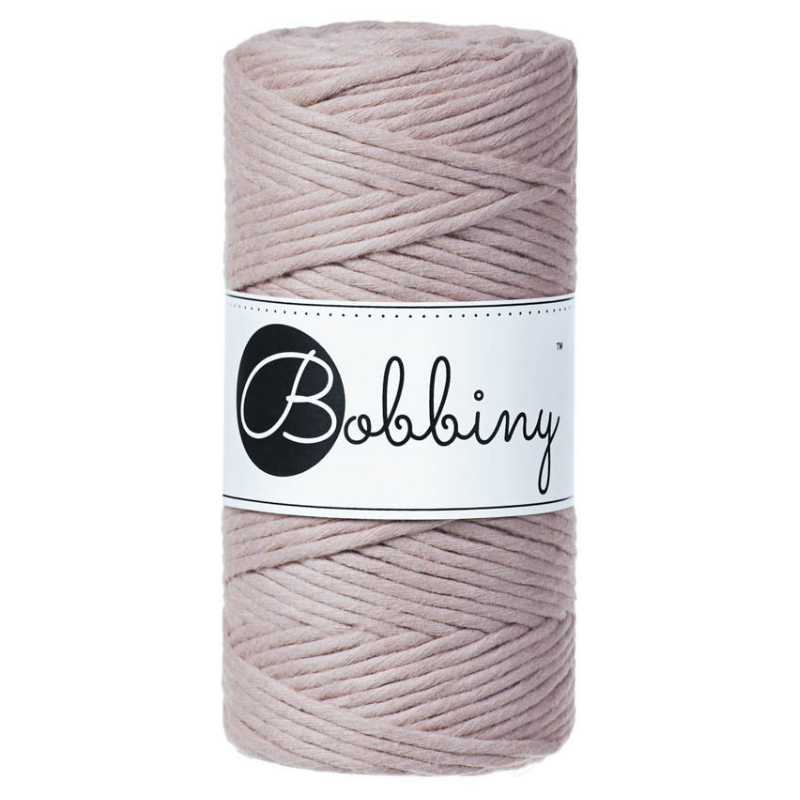 Bobbiny Premium 5mm Braided Macrame Cord (Nude)