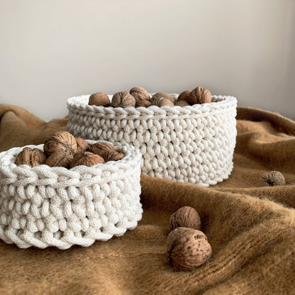 CROCHET BASKET PATTERN 5MM