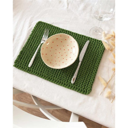 SET OF KNITTED PLACEMATS