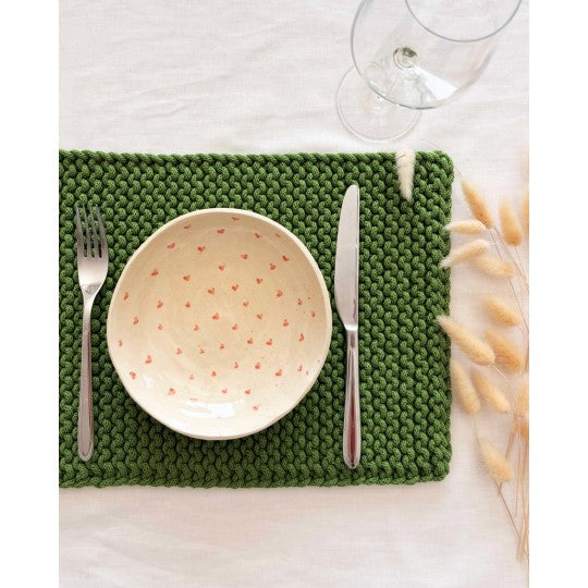 SET OF KNITTED PLACEMATS