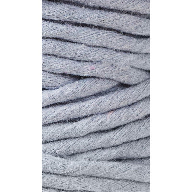 100% Cotton Macrame Rope Light Grey - 5 MM - Knit Knot & Natter